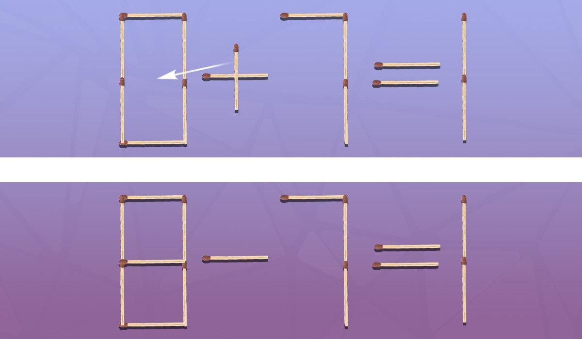 Da bi bila enakost pravilna, morate premakniti eno uganko: hiter IQ test