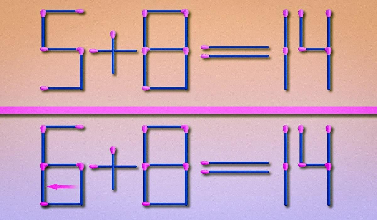 Kjer morate dodati ujemanje, da bo enakost pravilna: preprost IQ test